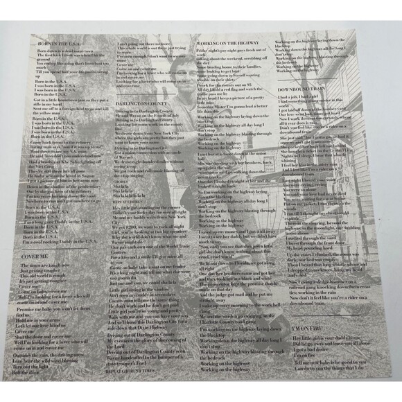 BRUCE SPRINGSTEEN 1984 Born In The U.S.A. Vinyl LP /QC 38653 w/ Hype Sticker NM - Picture 8 of 10